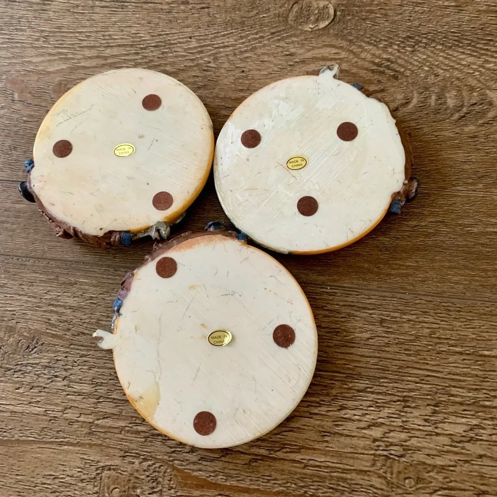 Vintage golf club coasters set